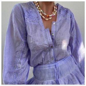 Muche & Muchette Coquette Top in Lavender